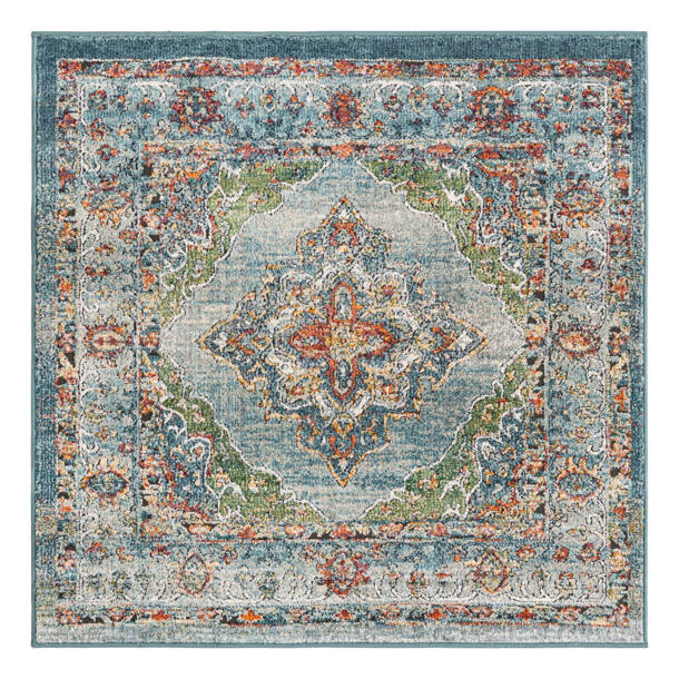 Bungalow Rose Dederang Performance Green Rug & Reviews Wayfair